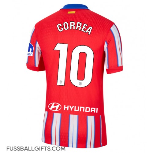 Atletico Madrid Angel Correa #10 Fußballbekleidung Heimtrikot 2024-25 Kurzarm